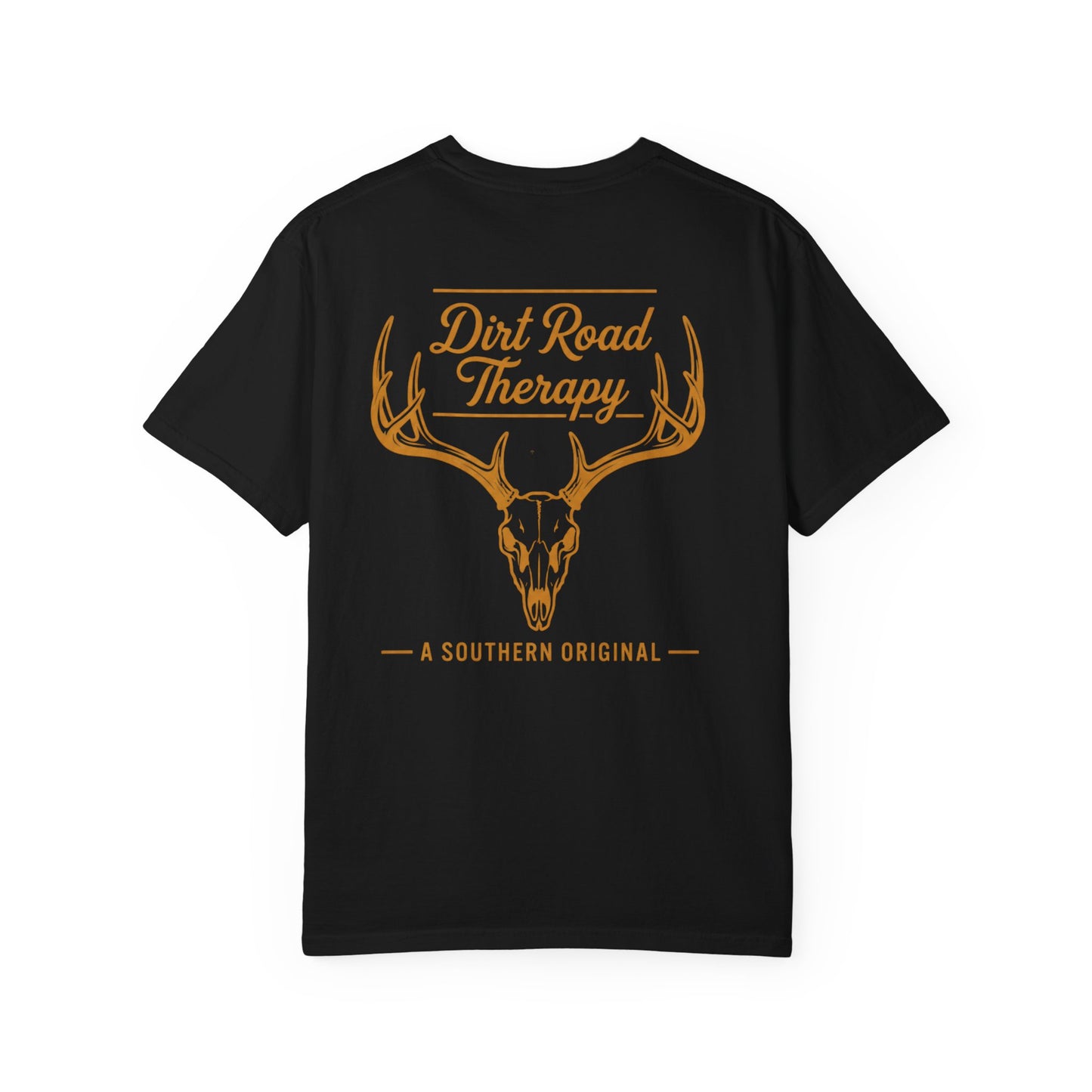 Dirt Road Therapy Deer Skull Graphic Tee