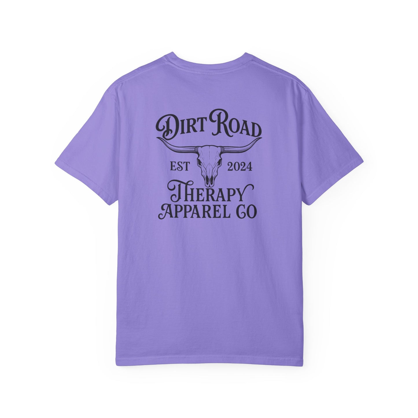 Dirt Road Therapy Graphic T-Shirt — Western Skull Ranch Tee