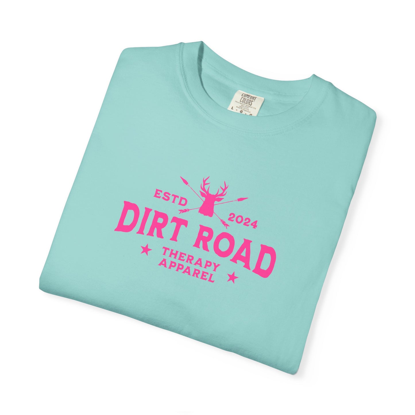 Dirt Road Therapy T-Shirt — Retro Pink Graphic Tee