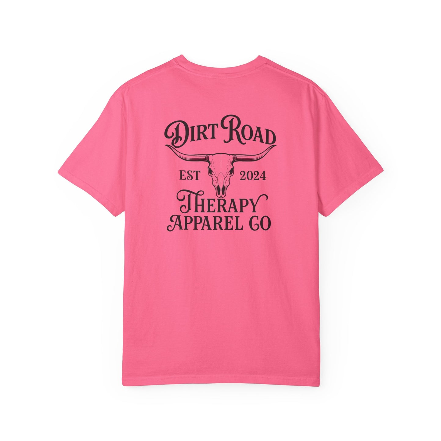 Dirt Road Therapy Graphic T-Shirt — Western Skull Ranch Tee