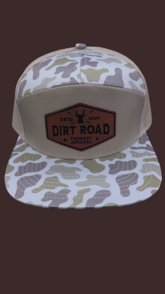 Tan duck camo flat bill