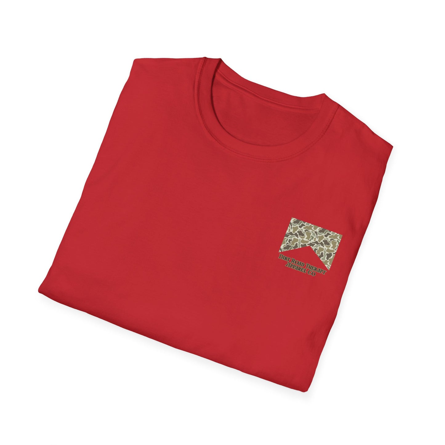 Dirt Road Raised T-Shirt | Flying Duck Camo Back Graphic