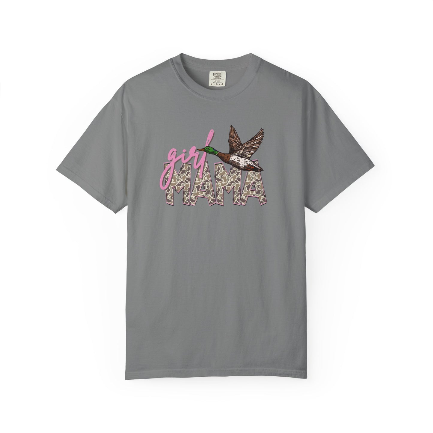 Girl Mama Duck T‑Shirt — 'girl MAMA' Floral Script Graphic Tee