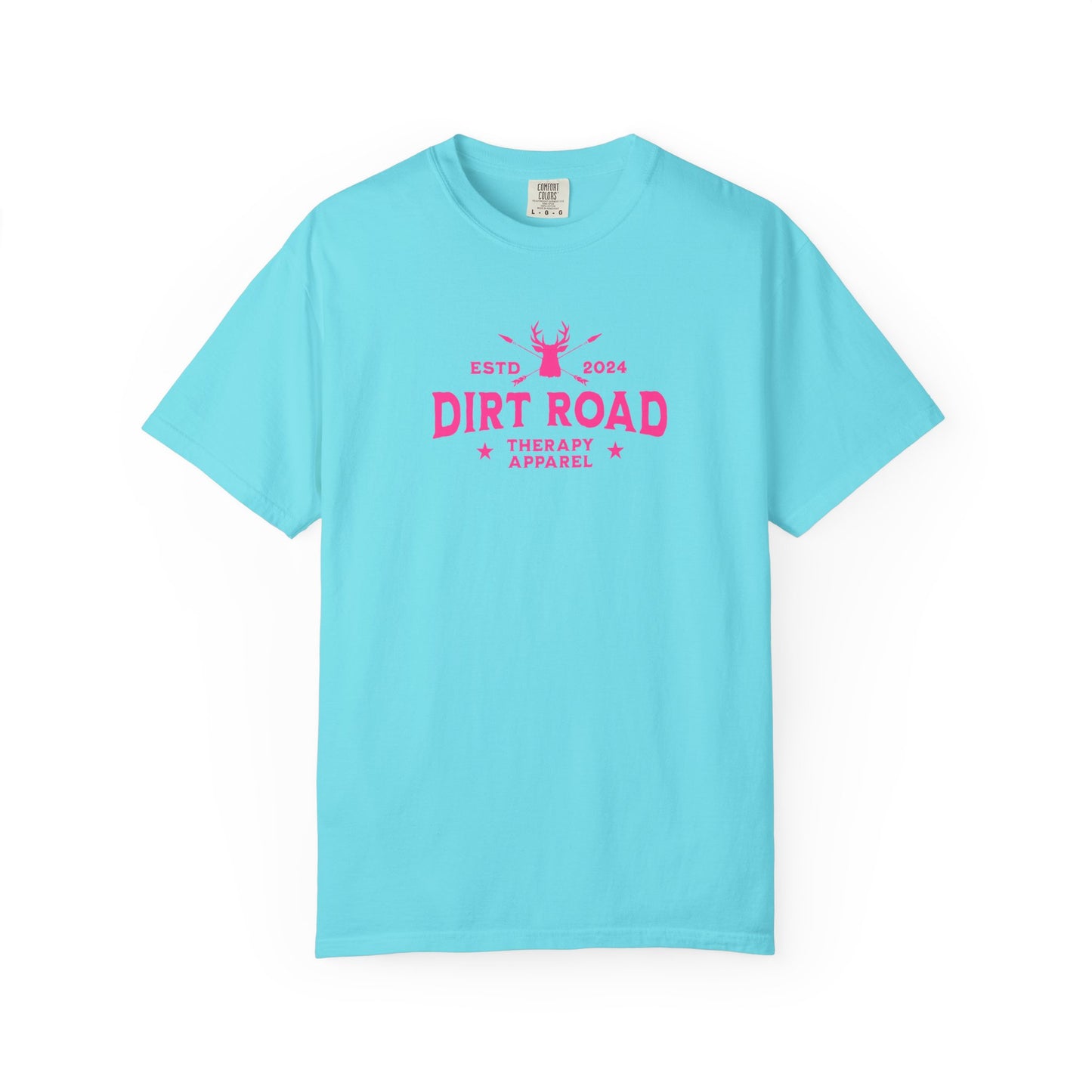 Dirt Road Therapy T-Shirt — Retro Pink Graphic Tee