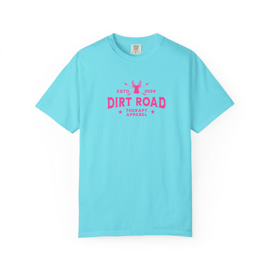 Dirt Road Therapy T-Shirt — Retro Pink Graphic Tee