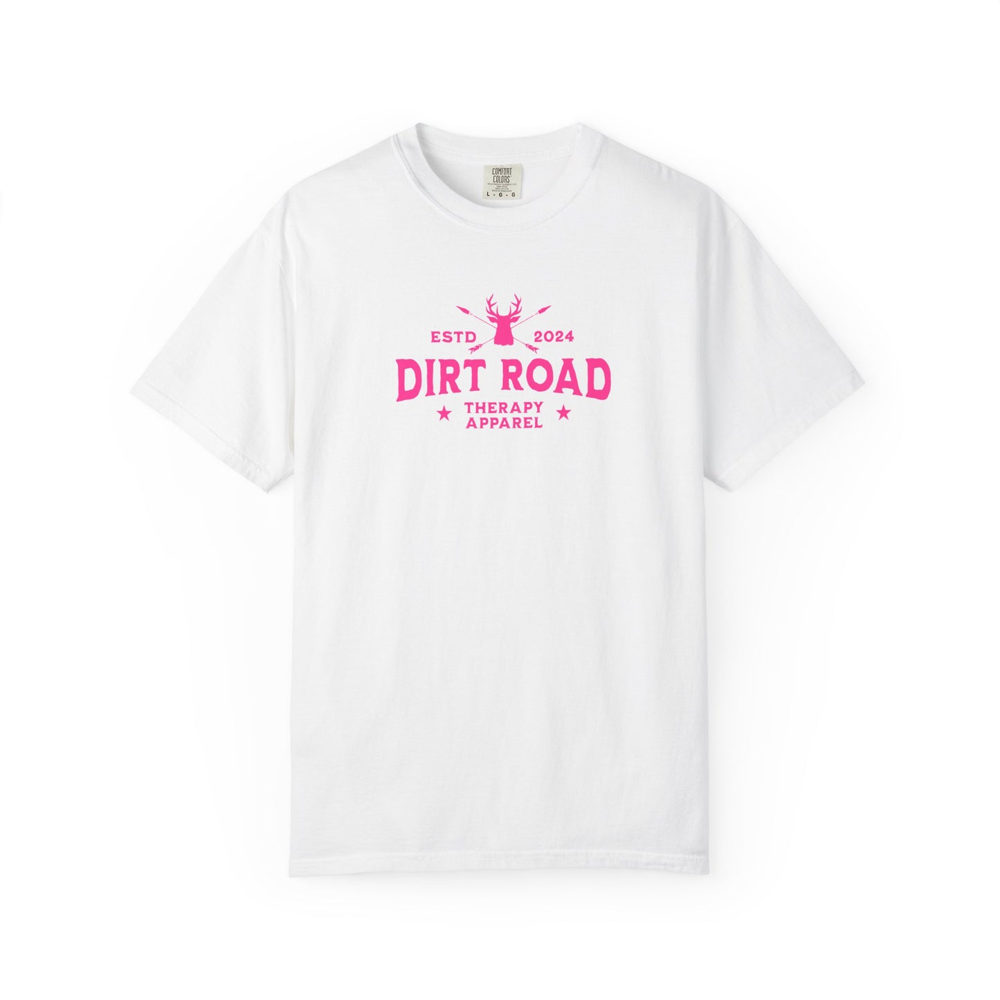 Dirt Road Therapy T-Shirt — Retro Pink Graphic Tee