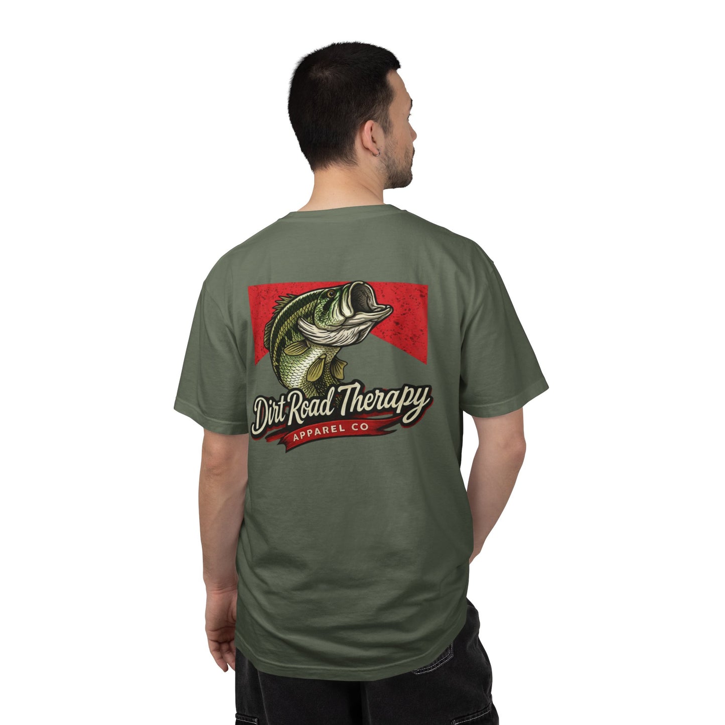 Largemouth Bass Illustration T-Shirt | Dirt Road Therapy Apparel Co.