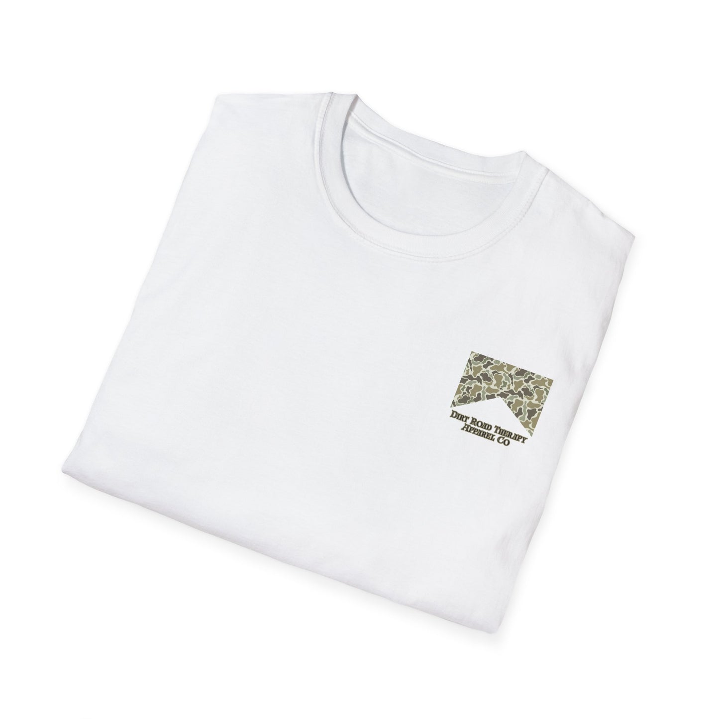 Dirt Road Raised T-Shirt | Flying Duck Camo Back Graphic