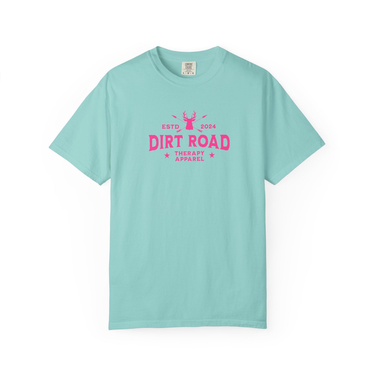 Dirt Road Therapy T-Shirt — Retro Pink Graphic Tee