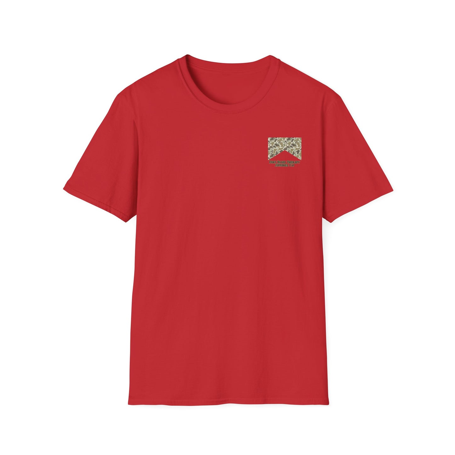 Dirt Road Raised T-Shirt | Flying Duck Camo Back Graphic
