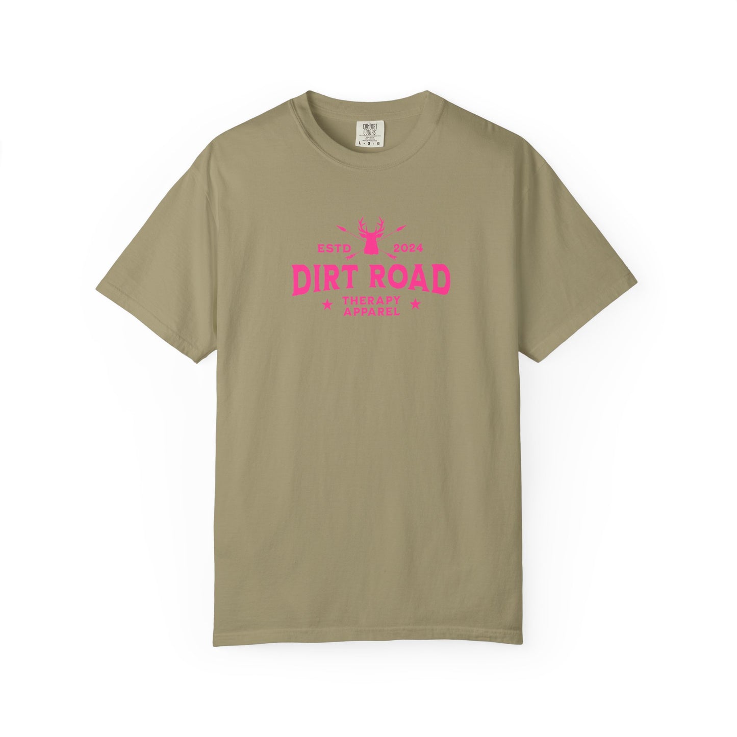Dirt Road Therapy T-Shirt — Retro Pink Graphic Tee