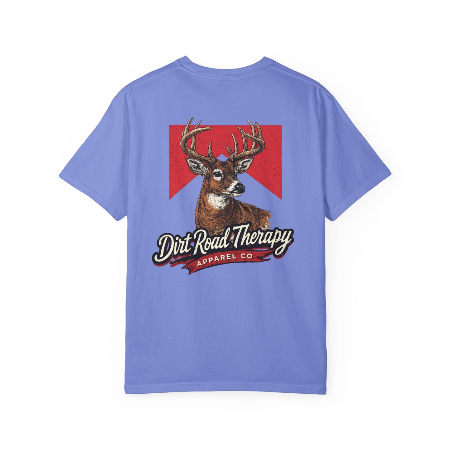 Buck  Head Dirt Road Therapy T-Shirt | Hunting Graphic Tee