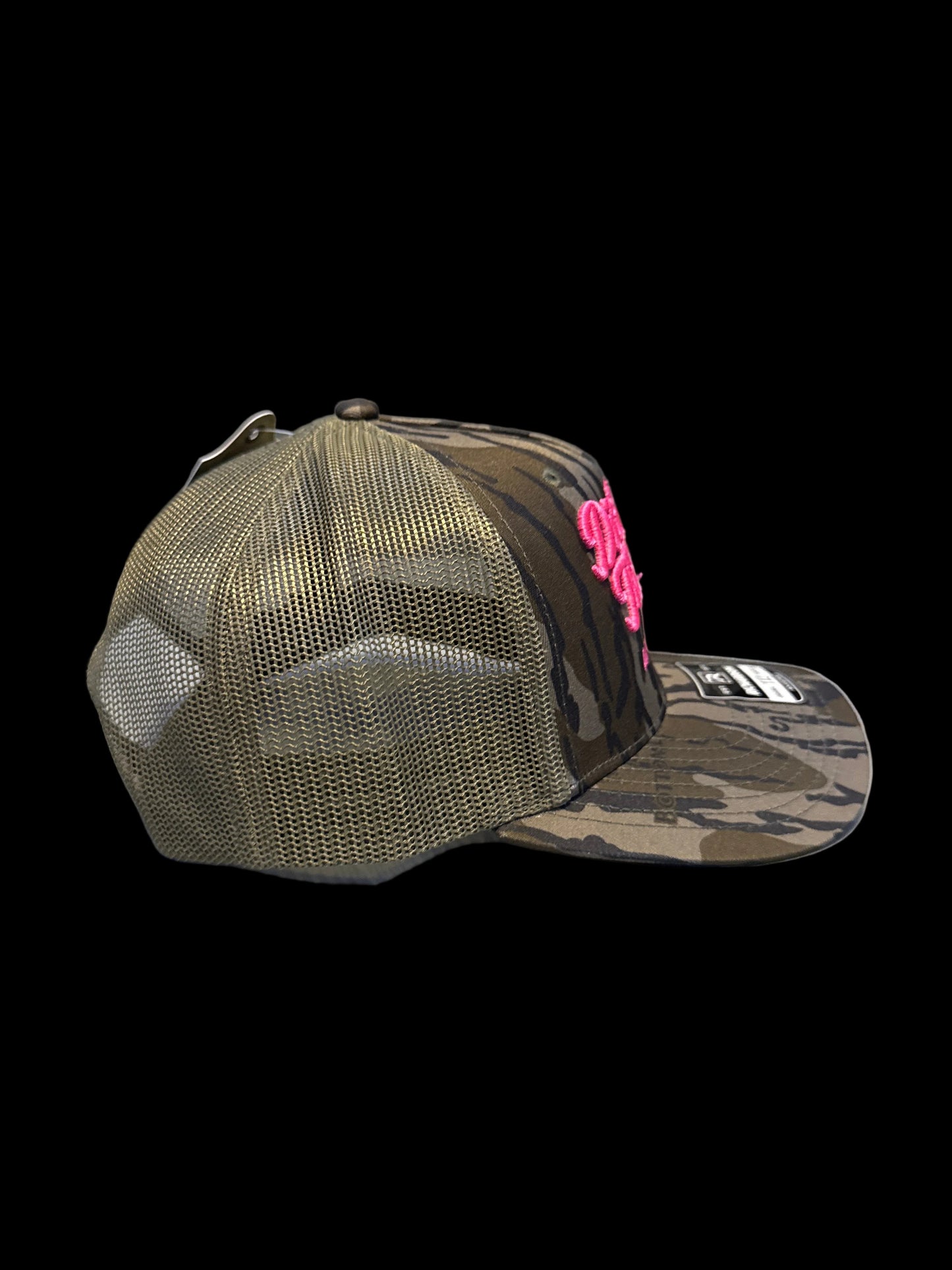 Pink & Bottomland embroidered Dirt Road Therapy Apparel Richardson 112 snap back