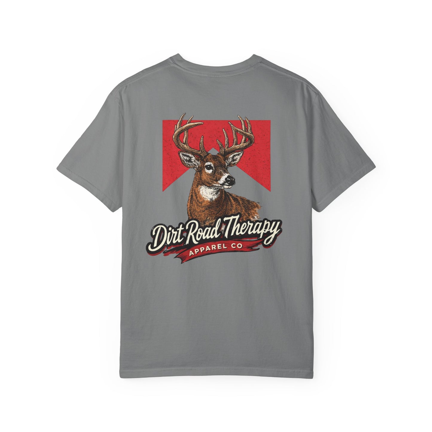 Buck  Head Dirt Road Therapy T-Shirt | Hunting Graphic Tee