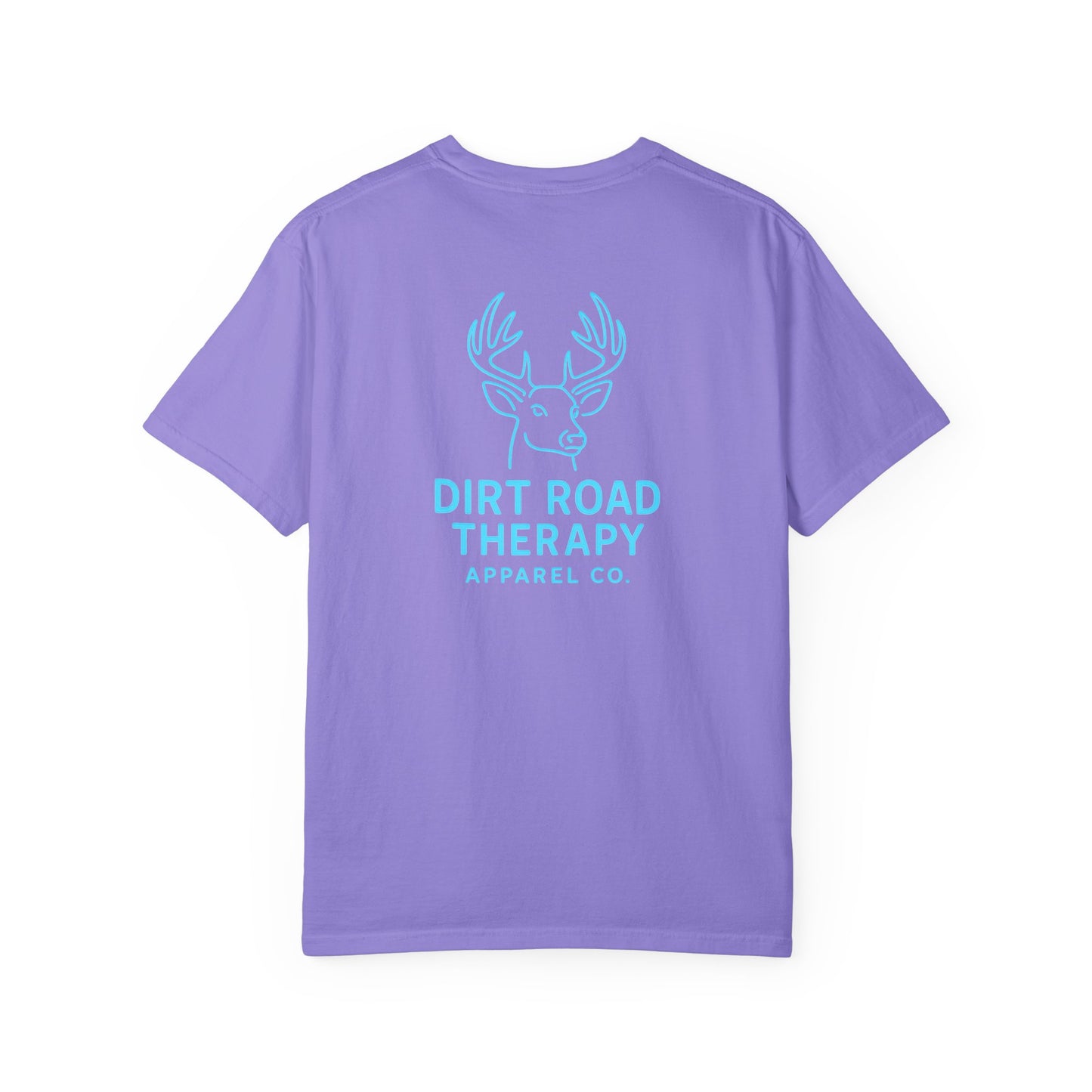Dirt Road Therapy T‑Shirt – Deer Skull Graphic Outdoor Tee