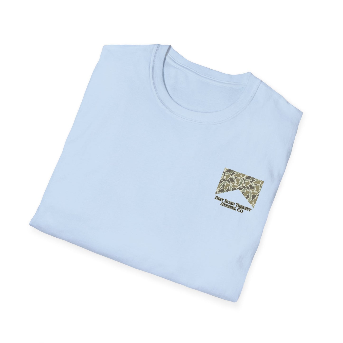 Dirt Road Raised T-Shirt | Flying Duck Camo Back Graphic