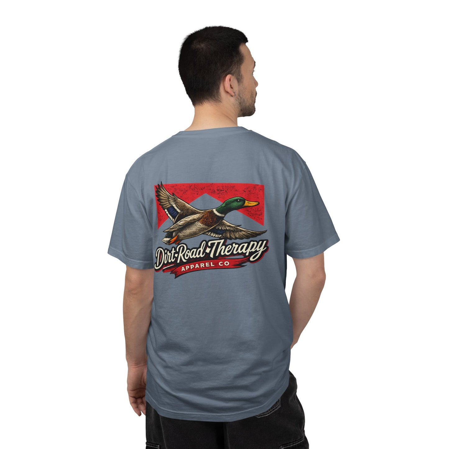 Mallard Duck Flight T-Shirt | Dirt Road Therapy logo, Vintage outdoors