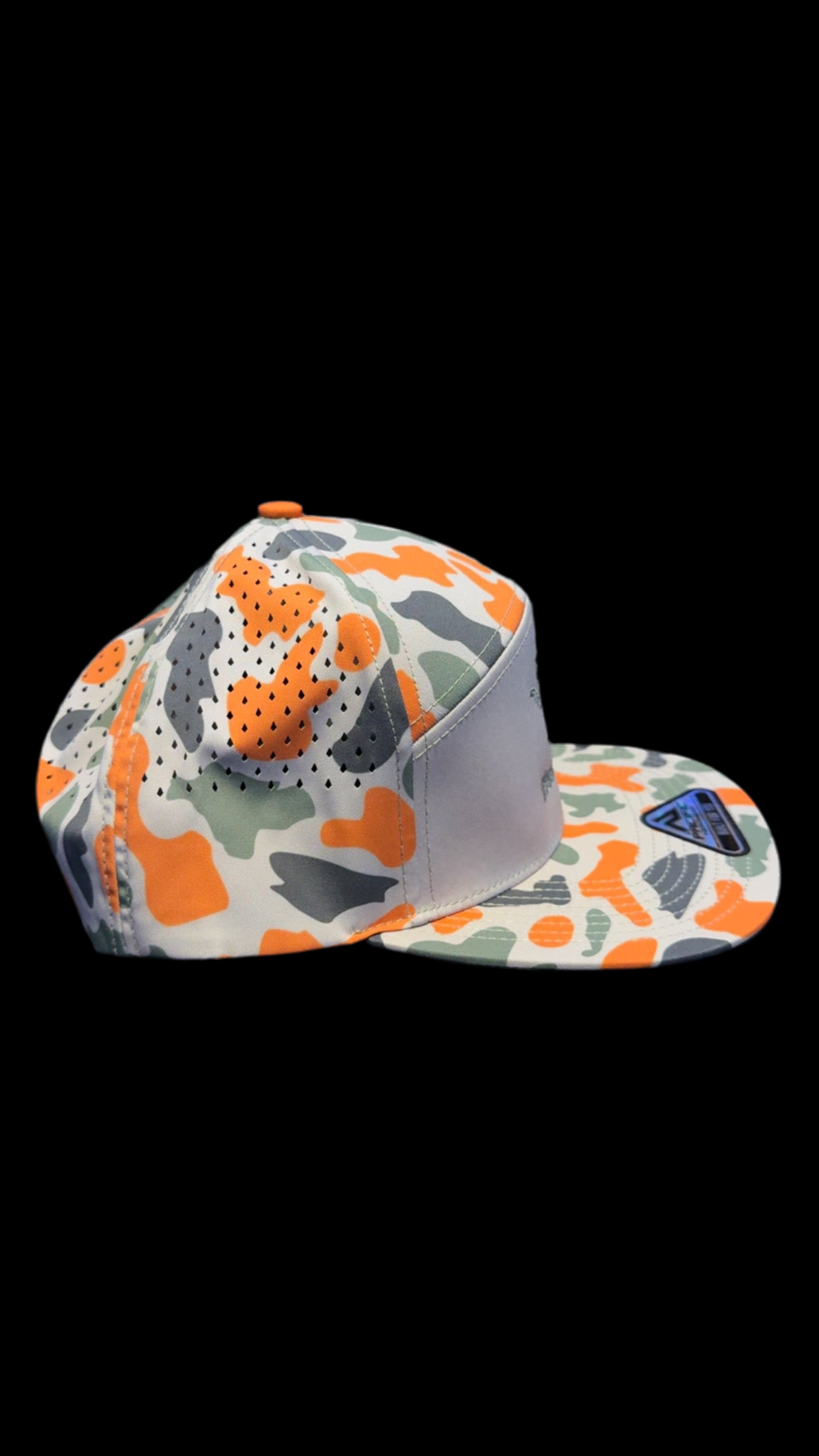DRT Longhorn Khaki/Blaze camo flat bill