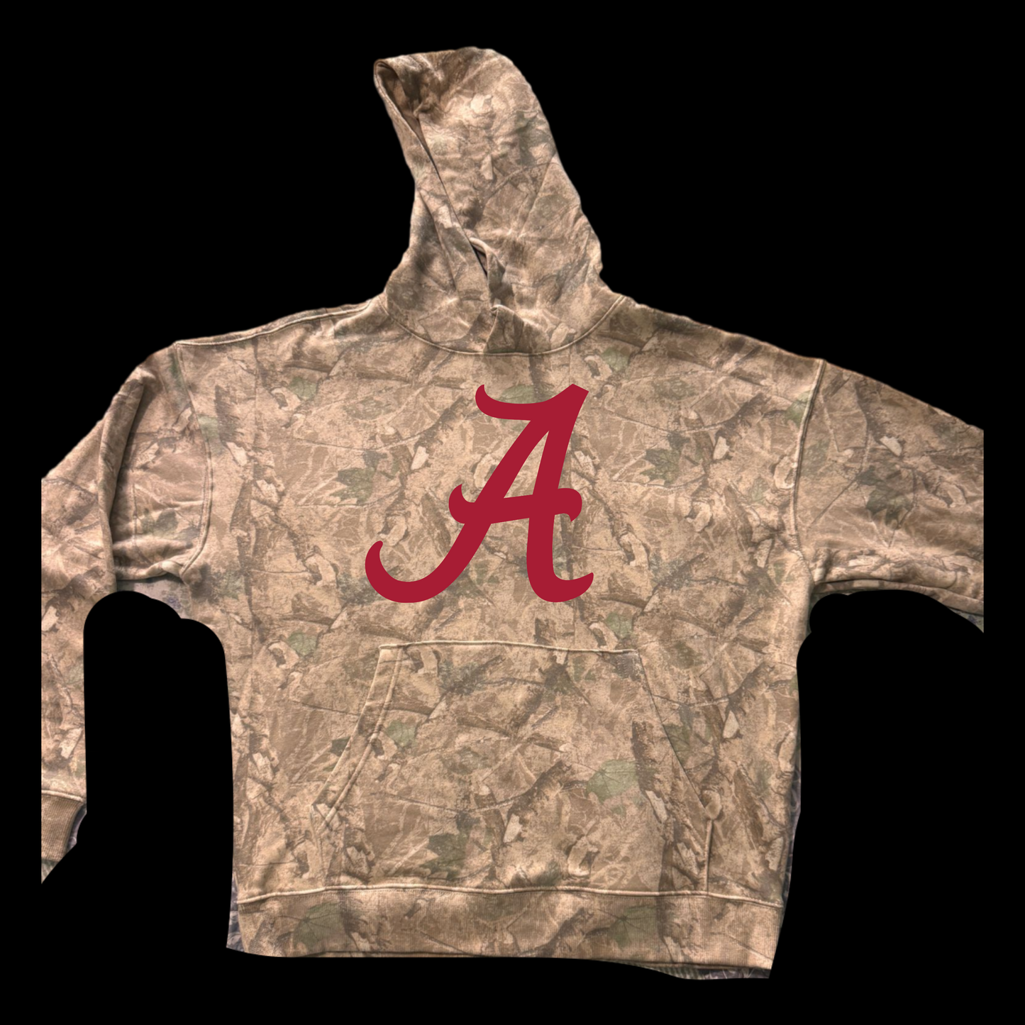 Oversized camo college hoodie Alabama