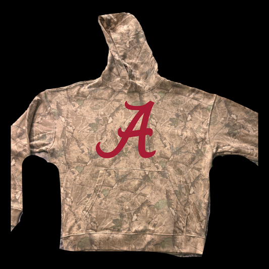 Oversized camo college hoodie Alabama