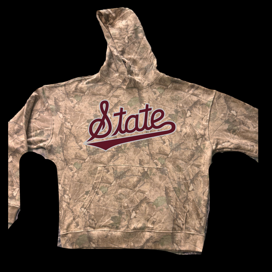 Oversized camo college hoodie Miss State
