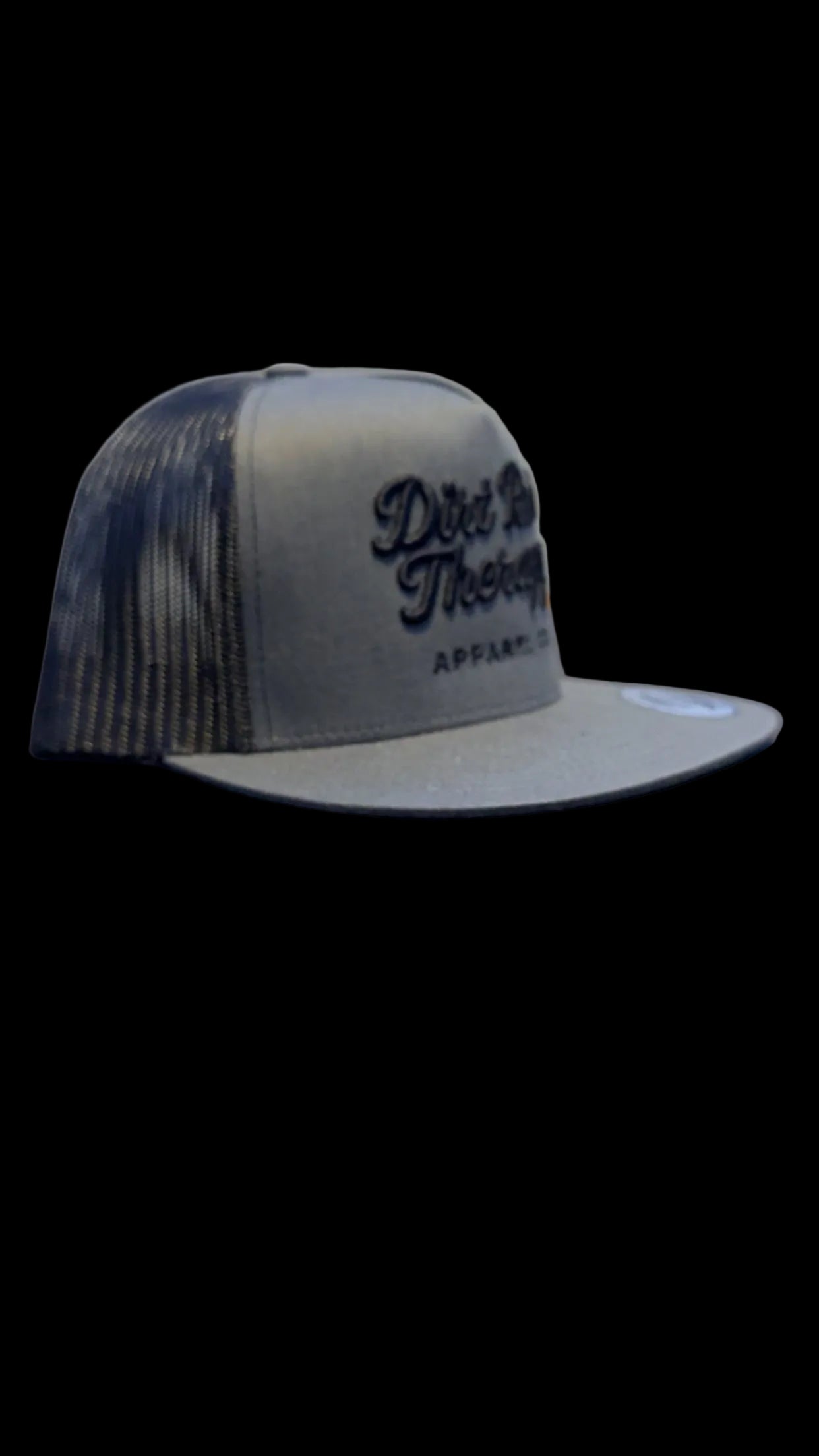 Embroidered Dirt Road Therapy Apparel Flat bill snap back