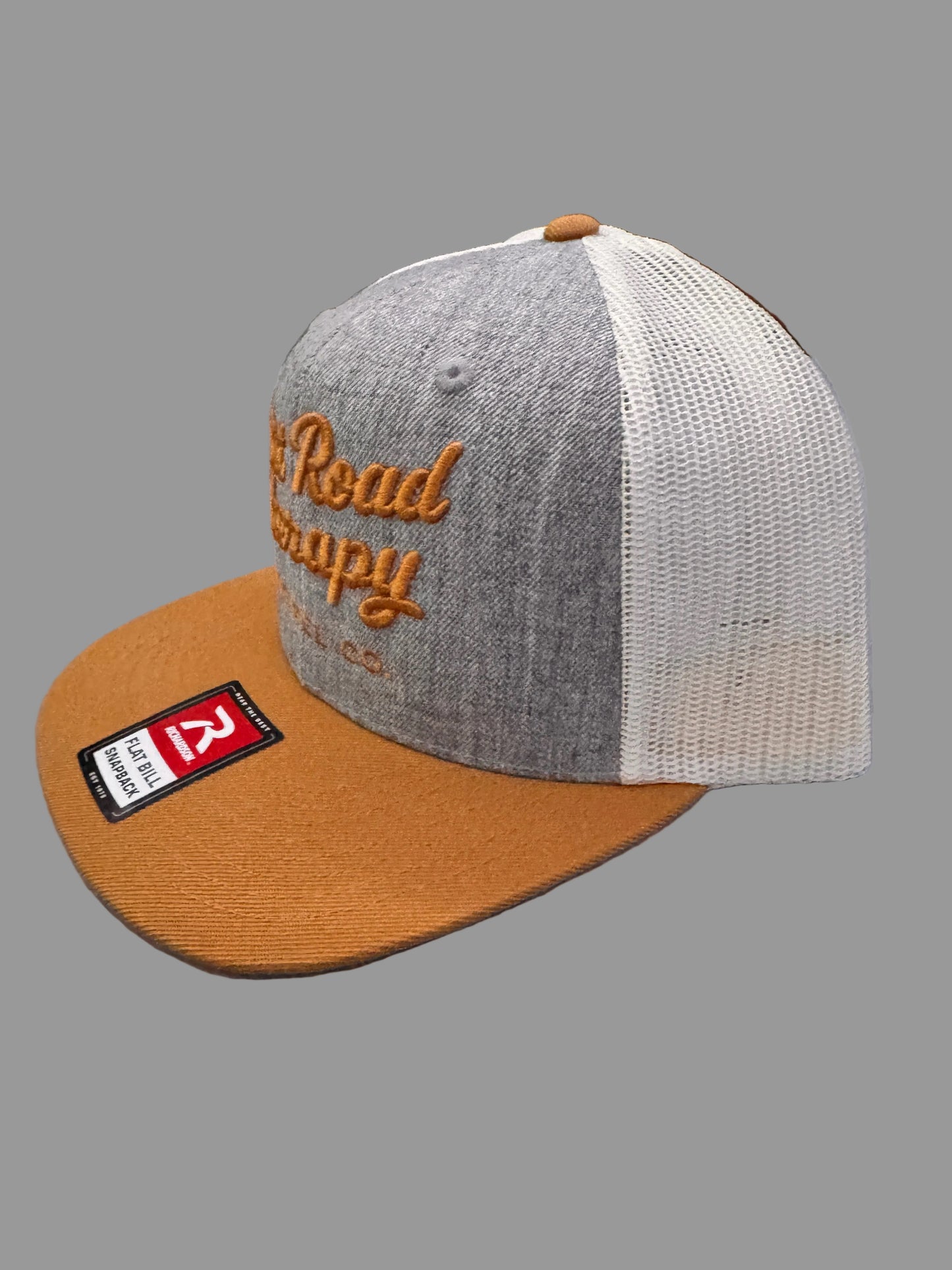 Embroidered Dirt Road Therapy Apparel Flat bill snap back