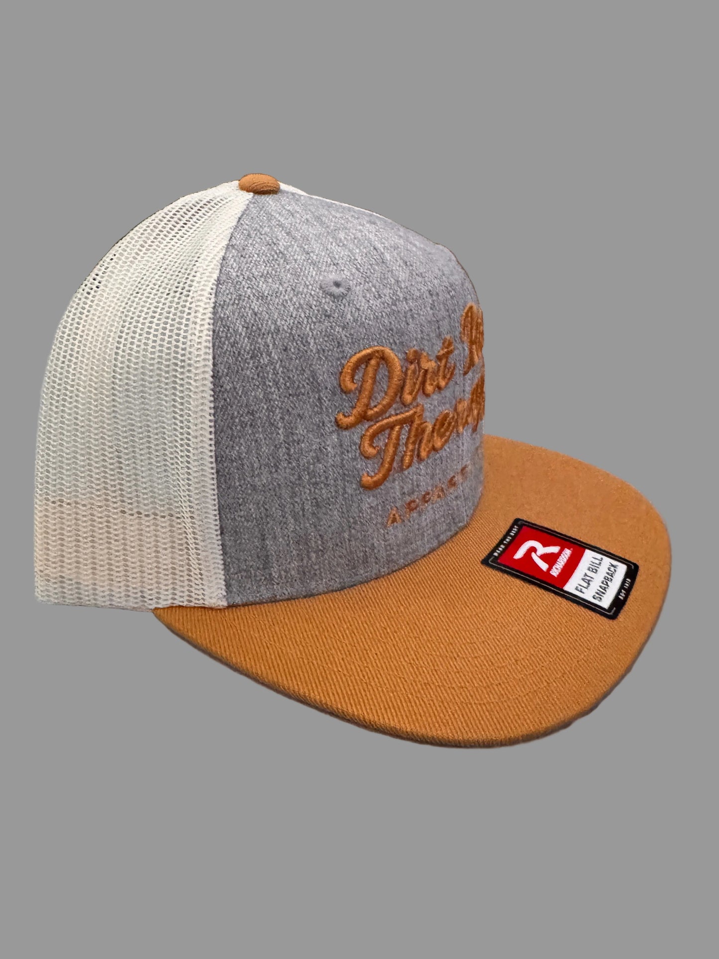 Embroidered Dirt Road Therapy Apparel Flat bill snap back
