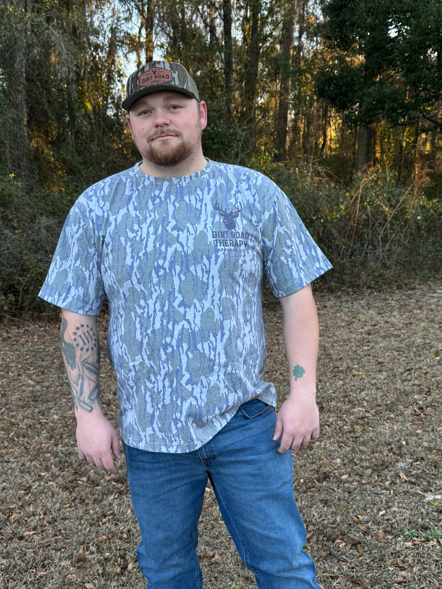 Washed bottomland buck t shirt