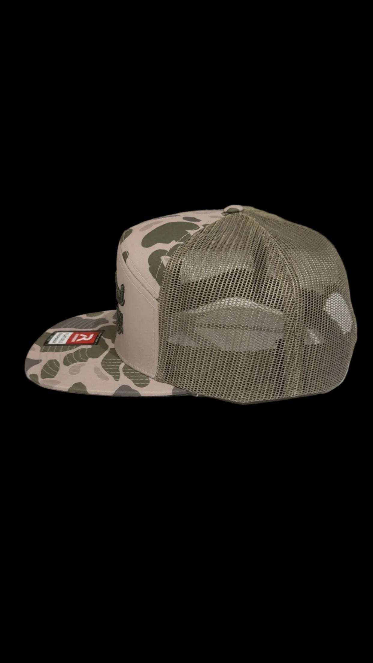Marsh duck camo Richardson 168p with puff embroidery