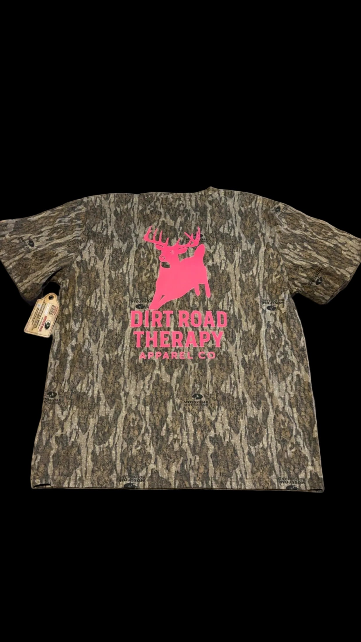 Pink Buck bottomland tee