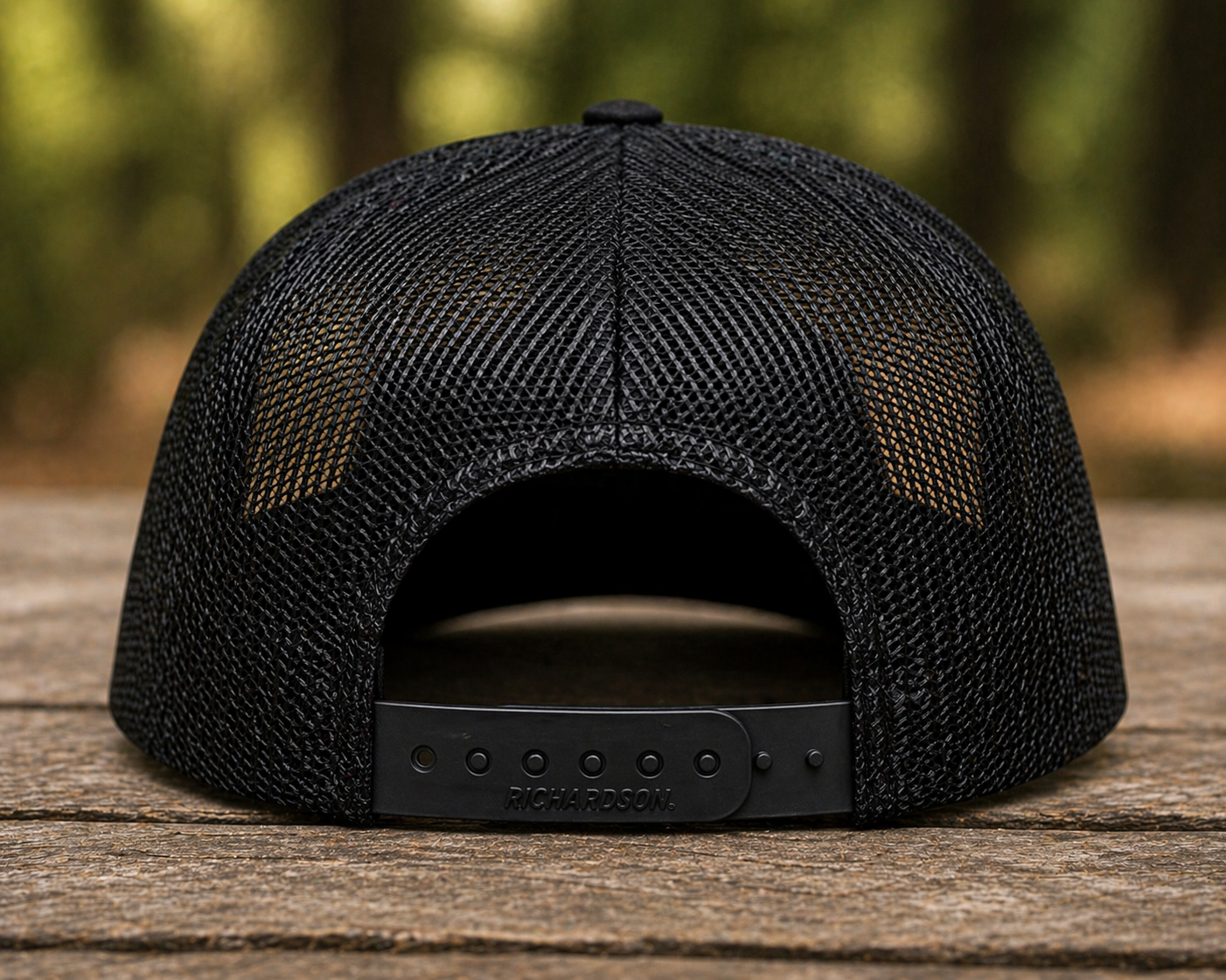 Black Trucker Hat Richardson 112 | Dirt Road Therapy Apparel Co. Patch Hat | Adjustable Snapback Outdoor Hat