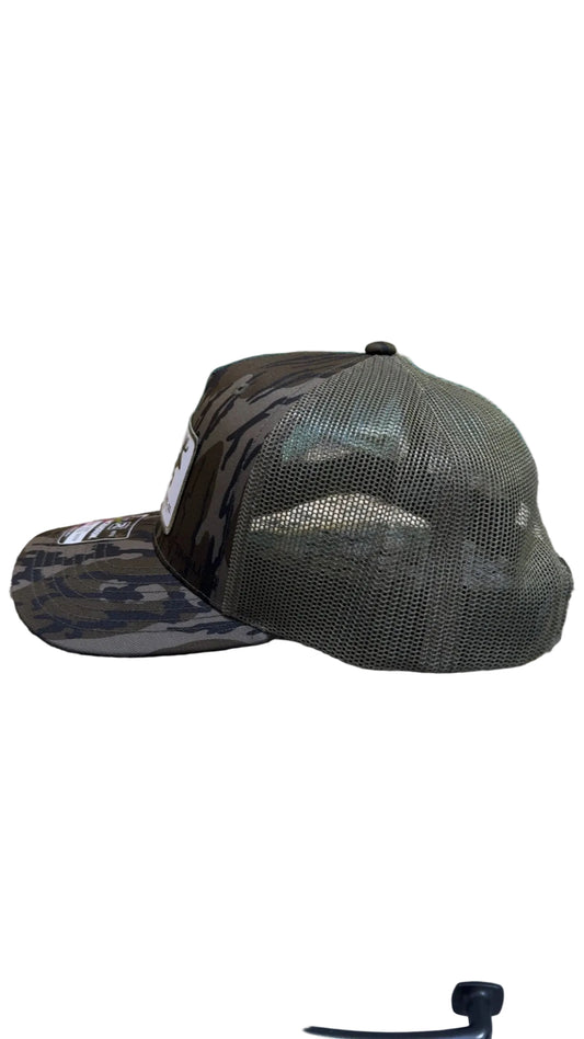 Dirt Road Therapy Apparel Co. Richardson 112PFP Mossy Oak Bottomland/Loden 5 Panel Trucker Hat