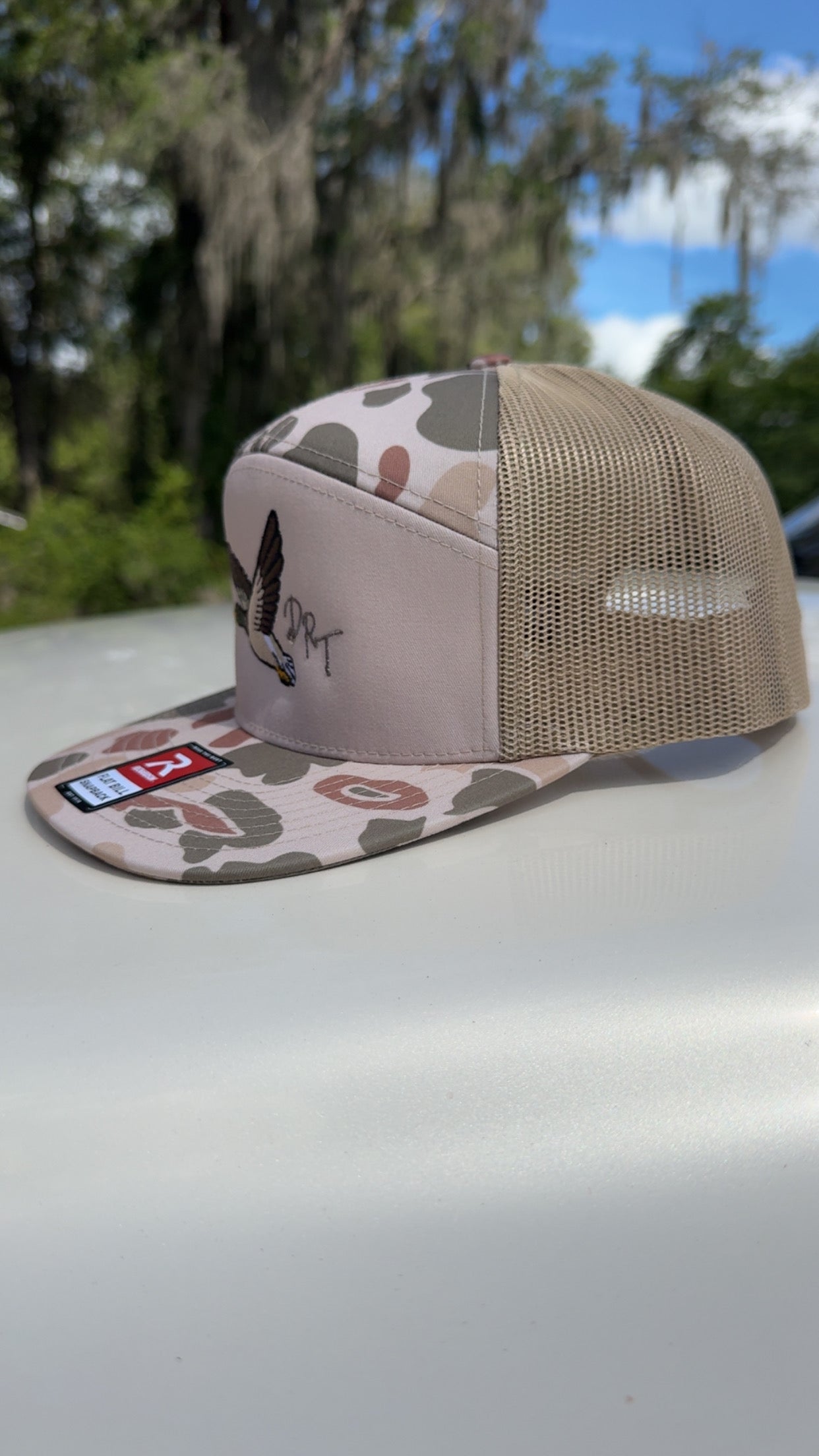 Duck camo Richardson 168p flat bill hat