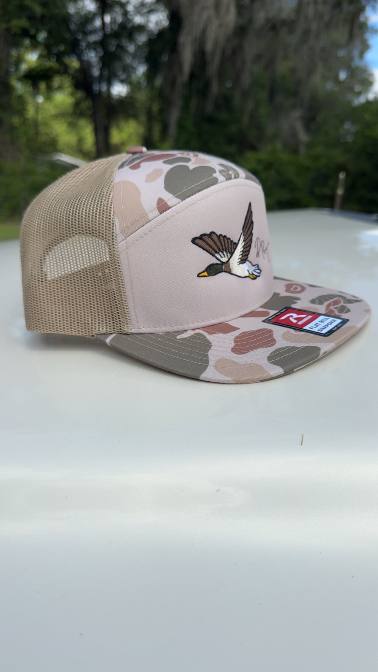Duck camo Richardson 168p flat bill hat