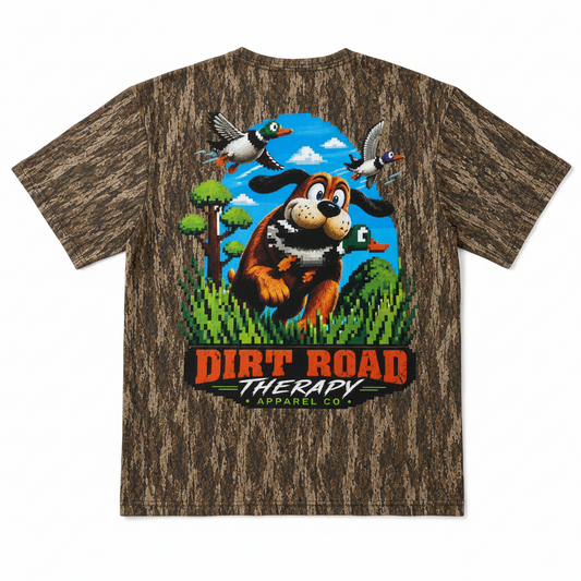 Dirt Road Therapy Apparel Co. Camo Pixel Graphic Youth T-Shirt