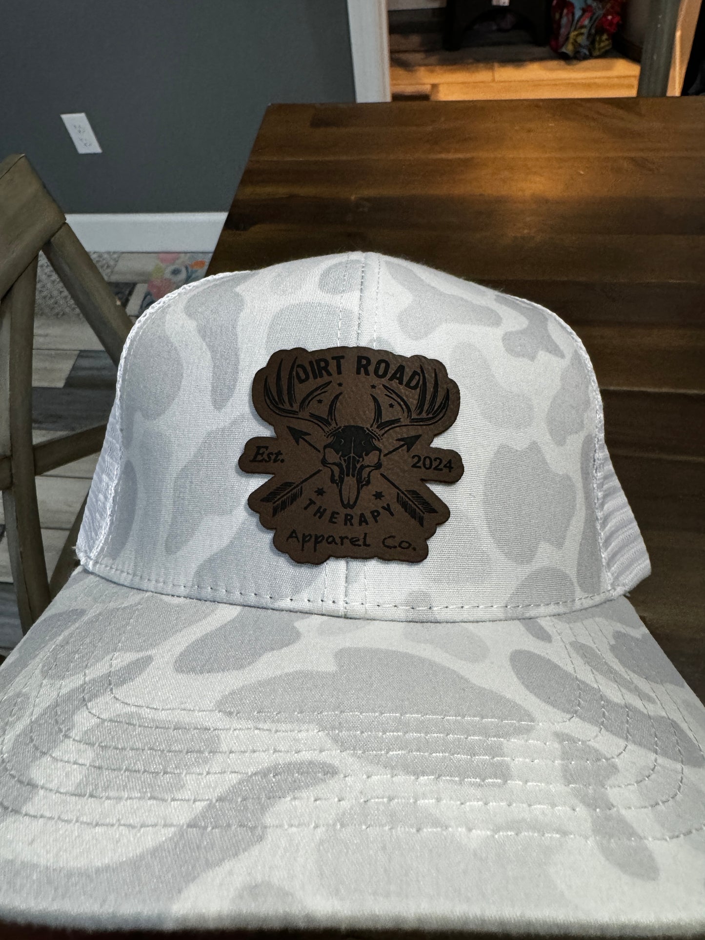 white camo snapback