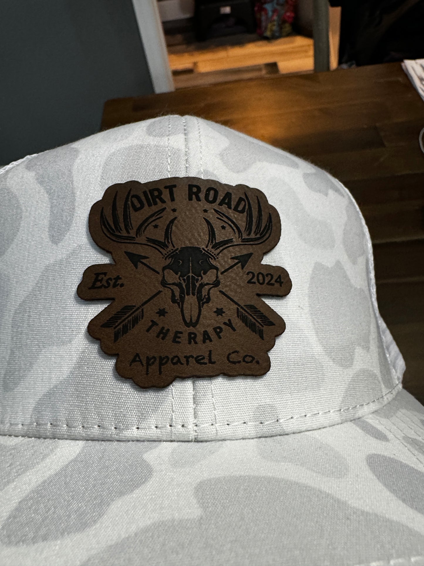 white camo snapback